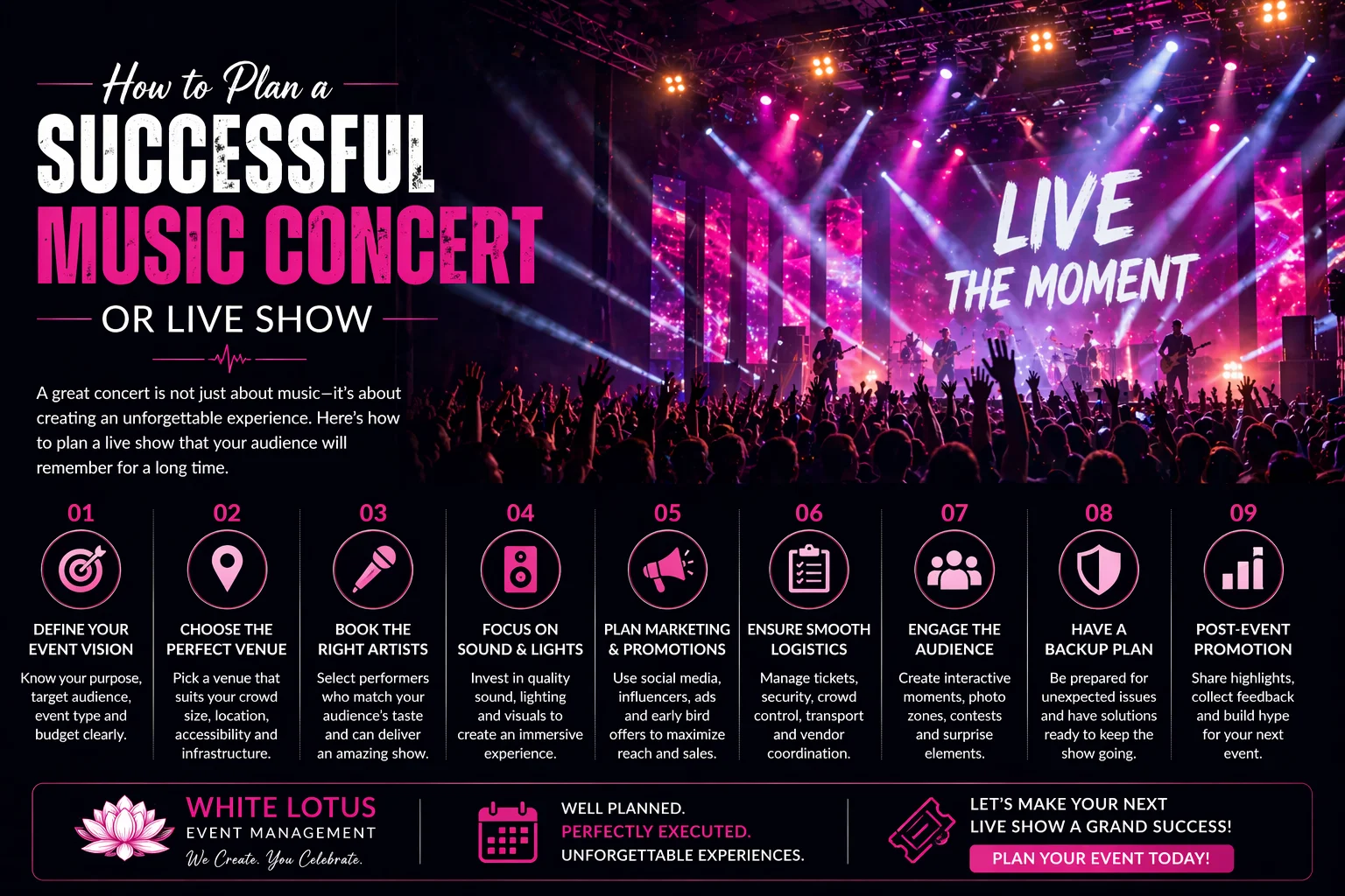 How to Plan a Successful Music Concert or Live Show